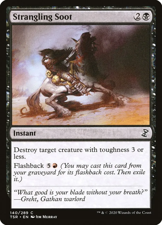 2021 Time Spiral Remastered Strangling Soot #140 common card image