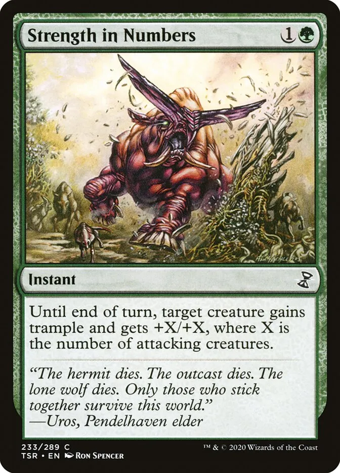 2021 Time Spiral Remastered Strength in Numbers #233 common card image