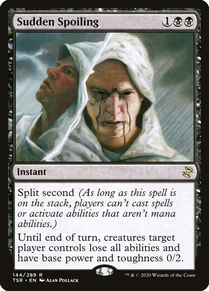 2021 Time Spiral Remastered Sudden Spoiling rare #144 rare card image