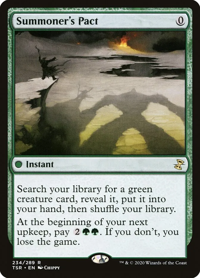 2021 Time Spiral Remastered Summoner's Pact rare #234 rare card image