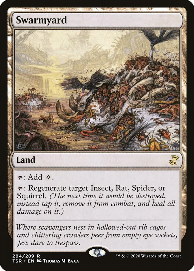 2021 Time Spiral Remastered Swarmyard rare #284 rare card image