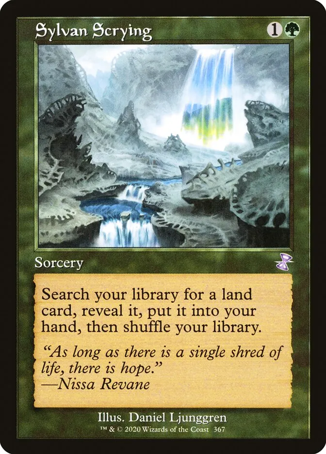 2021 Time Spiral Remastered Sylvan Scrying special #367 special card image