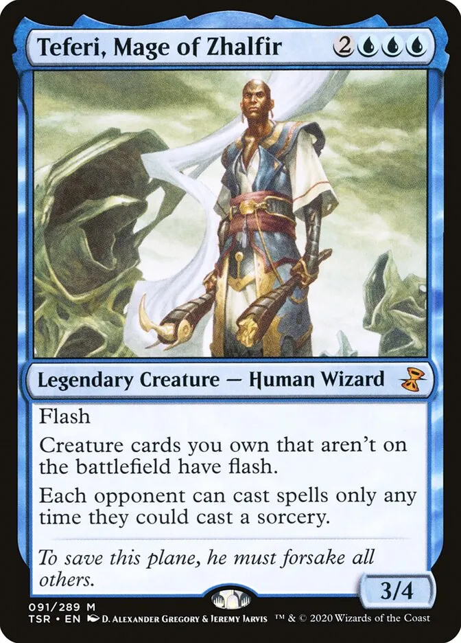 2021 Time Spiral Remastered Teferi, Mage of Zhalfir #91 mythic card image