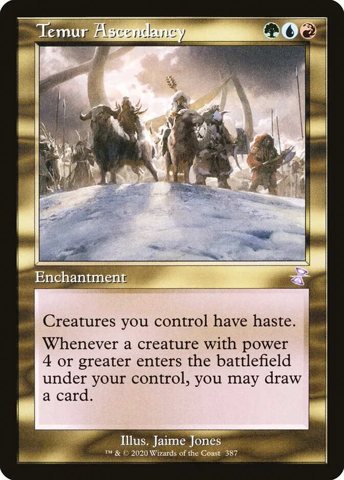 2021 Time Spiral Remastered Temur Ascendancy #387 special card image