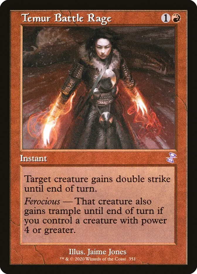 2021 Time Spiral Remastered Temur Battle Rage special #351 special card image
