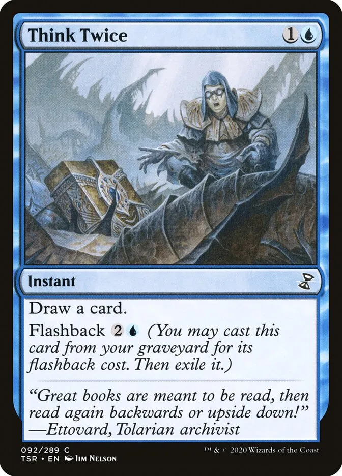 2021 Time Spiral Remastered Think Twice #92 common card image