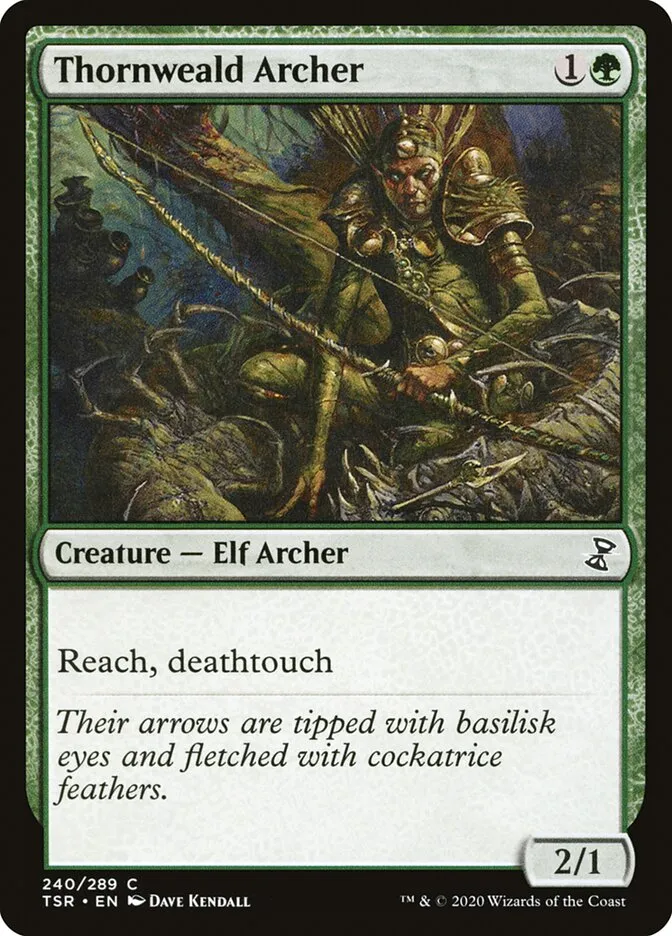2021 Time Spiral Remastered Thornweald Archer #240 common card image