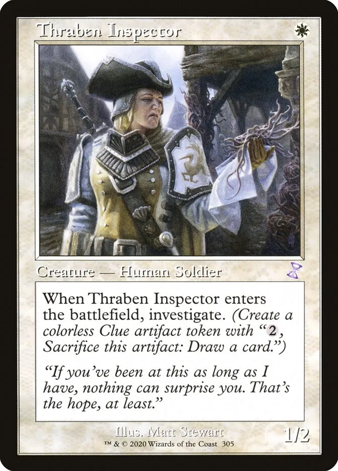 2021 Time Spiral Remastered Thraben Inspector special #305 special card image