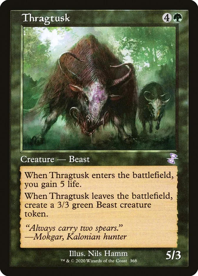 2021 Time Spiral Remastered Thragtusk #368 special card image