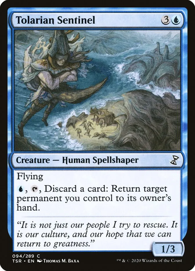 2021 Time Spiral Remastered Tolarian Sentinel #94 common card image