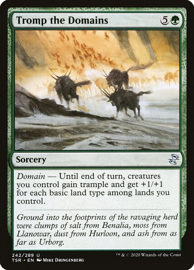 2021 Time Spiral Remastered Tromp the Domains #242 uncommon card image