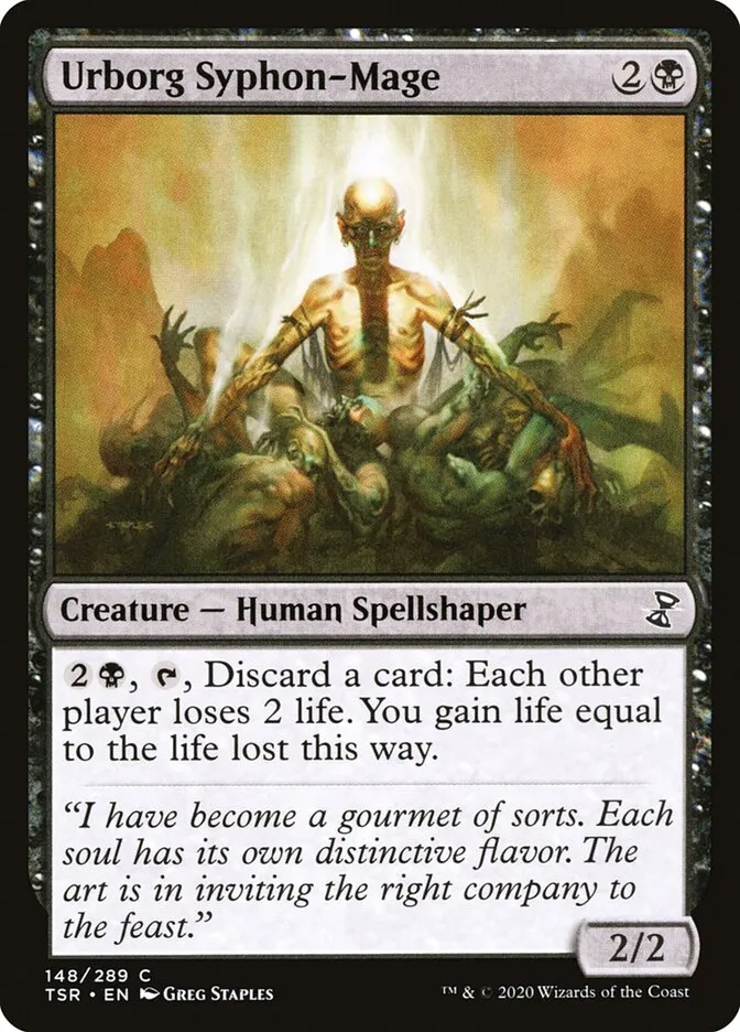 2021 Time Spiral Remastered Urborg Syphon-Mage #148 common card image