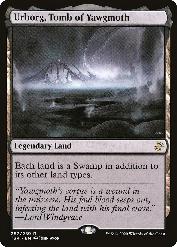 2021 Time Spiral Remastered Urborg, Tomb of Yawgmoth rare #287 rare card image