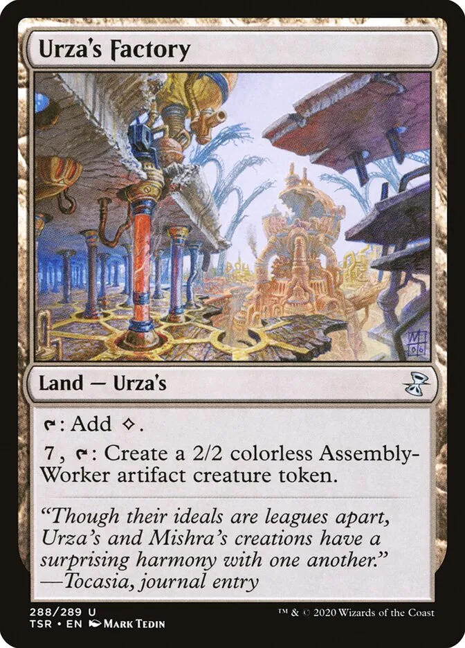 2021 Time Spiral Remastered Urza's Factory #288 uncommon card image