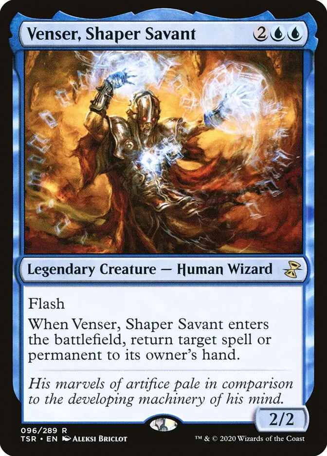 2021 Time Spiral Remastered Venser, Shaper Savant rare #96 rare card image