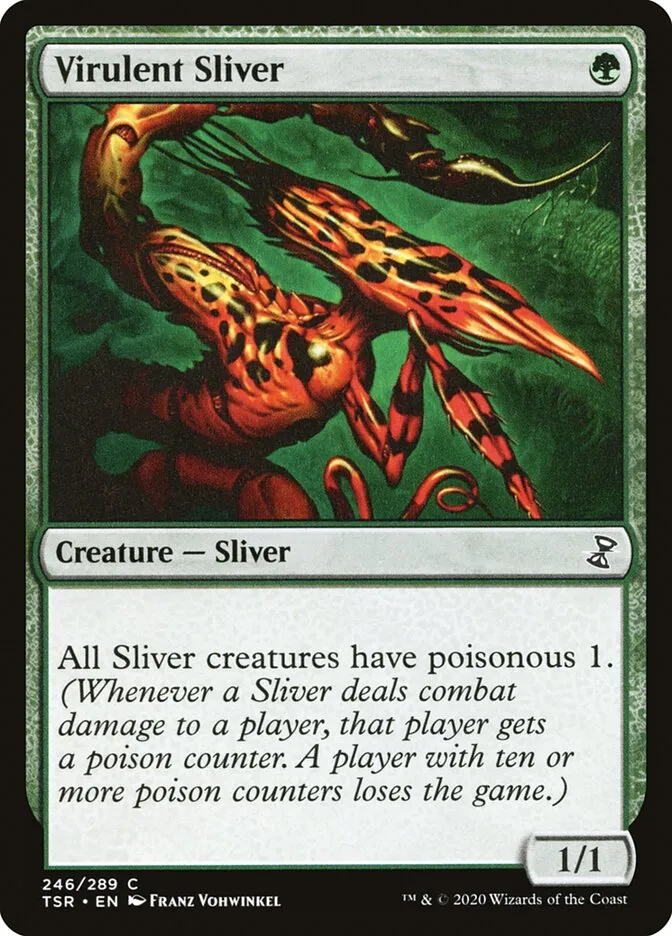 2021 Time Spiral Remastered Virulent Sliver #246 common card image