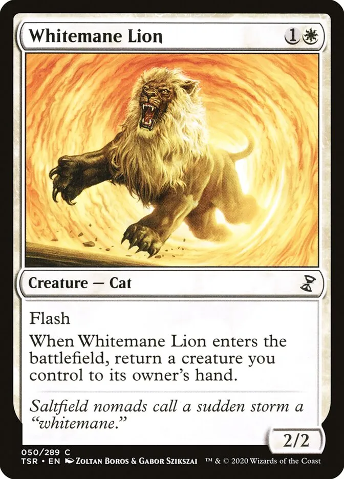 2021 Time Spiral Remastered Whitemane Lion common #50 common card image