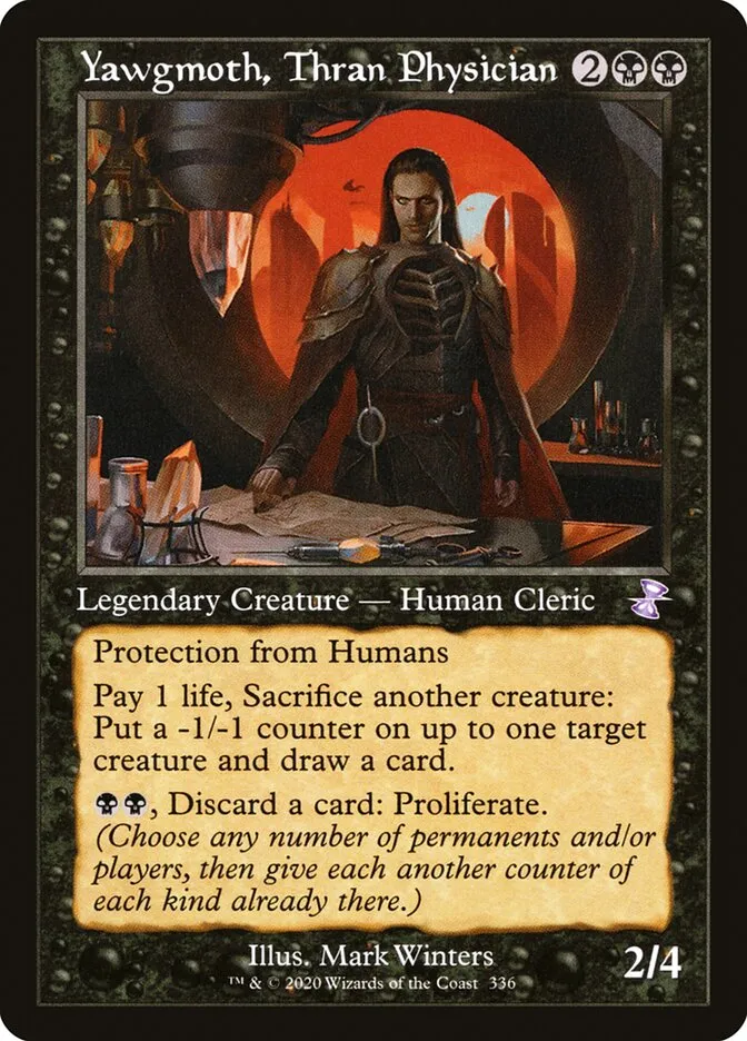 2021 Time Spiral Remastered Yawgmoth, Thran Physician [Foil] special #336 special card image