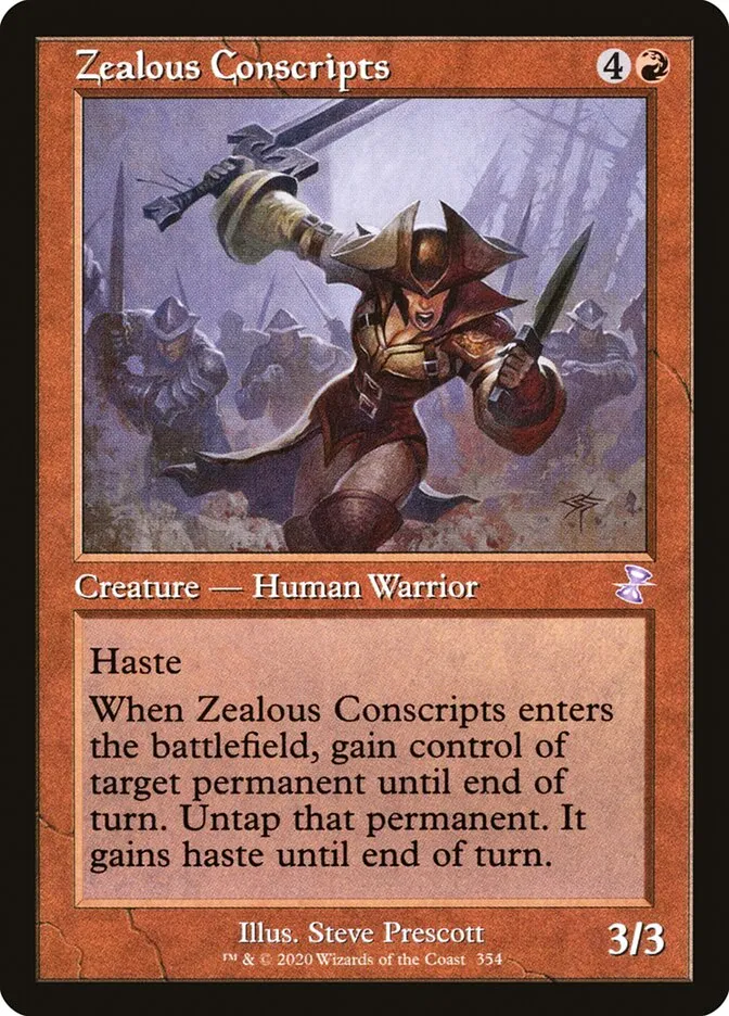 2021 Time Spiral Remastered Zealous Conscripts special #354 special card image