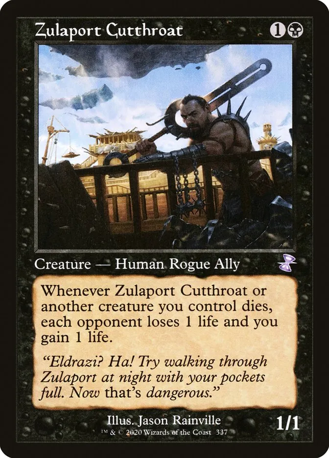 2021 Time Spiral Remastered Zulaport Cutthroat special #337 special card image