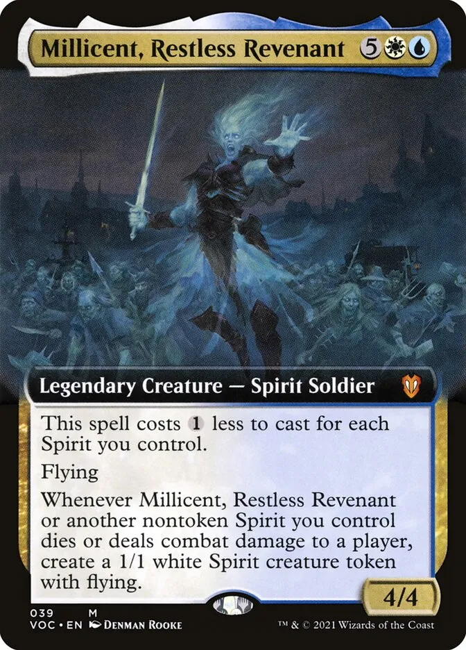 2021 Crimson Vow Commander Millicent, Restless Revenant mythic #39 mythic card image