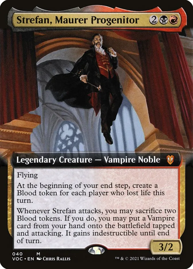 2021 Crimson Vow Commander Strefan, Maurer Progenitor mythic #40 mythic card image