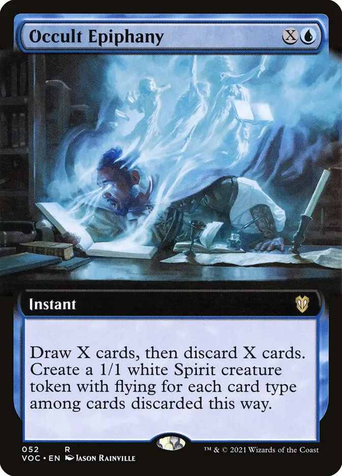 2021 Crimson Vow Commander Occult Epiphany rare #52 rare card image