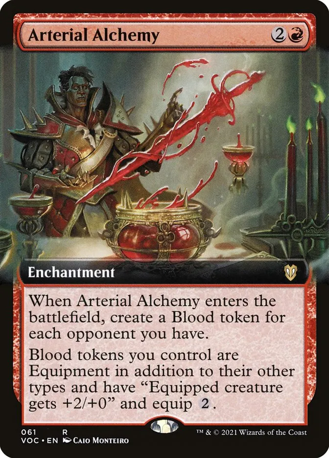2021 Crimson Vow Commander Arterial Alchemy rare #61 rare card image