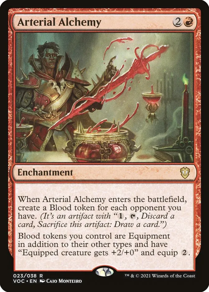 2021 Crimson Vow Commander Arterial Alchemy rare #23 rare card image