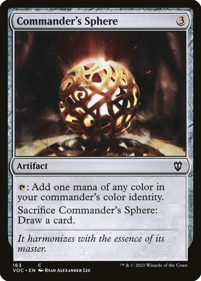 2021 Crimson Vow Commander Commander's Sphere common #163 common card image