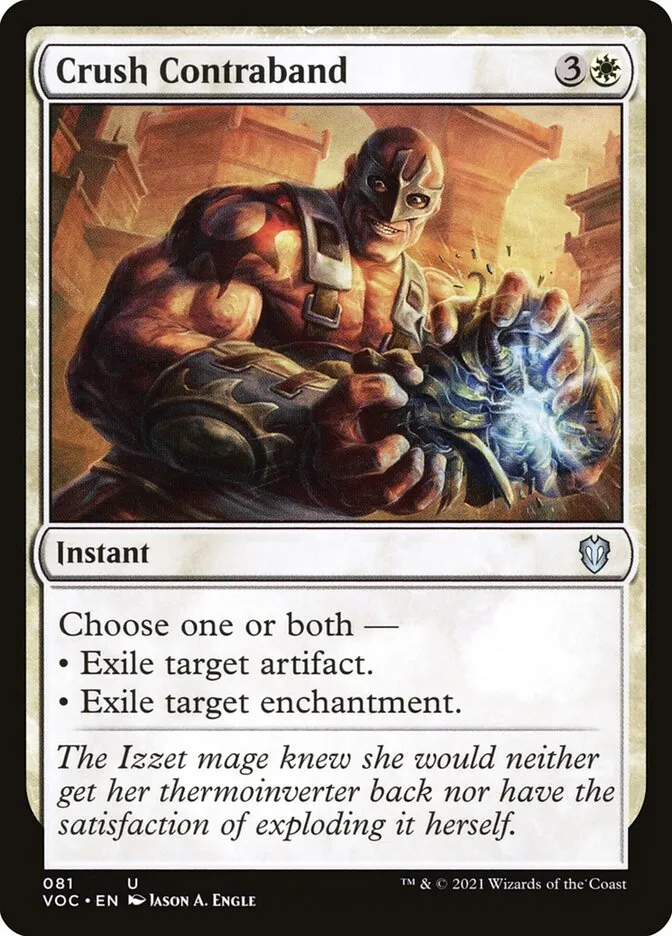 2021 Crimson Vow Commander Crush Contraband #81 uncommon card image