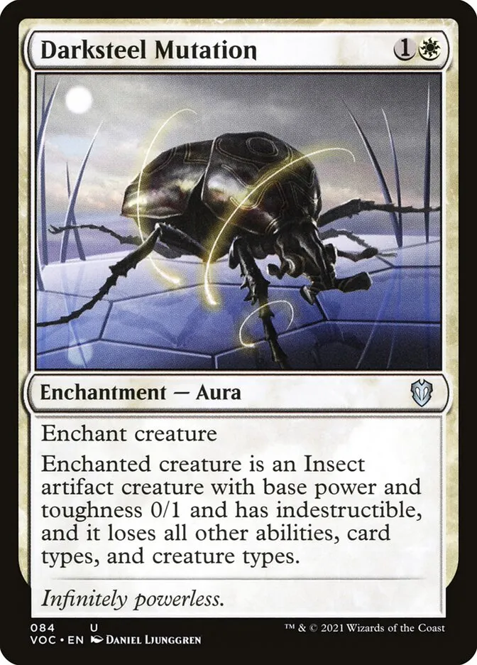 2021 Crimson Vow Commander Darksteel Mutation #84 uncommon card image