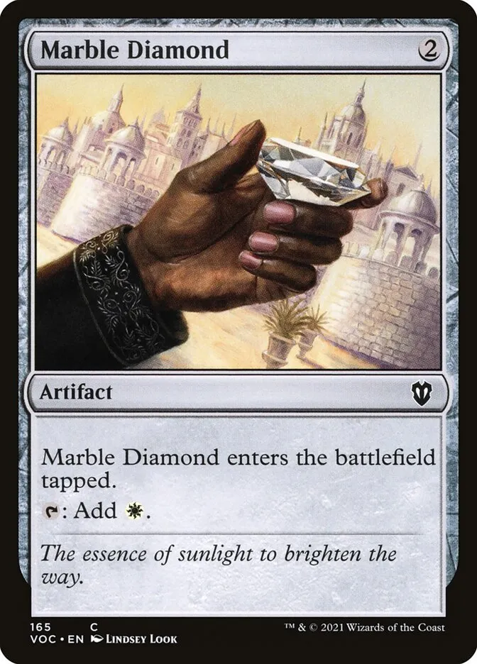 2021 Crimson Vow Commander Marble Diamond common #165 common card image