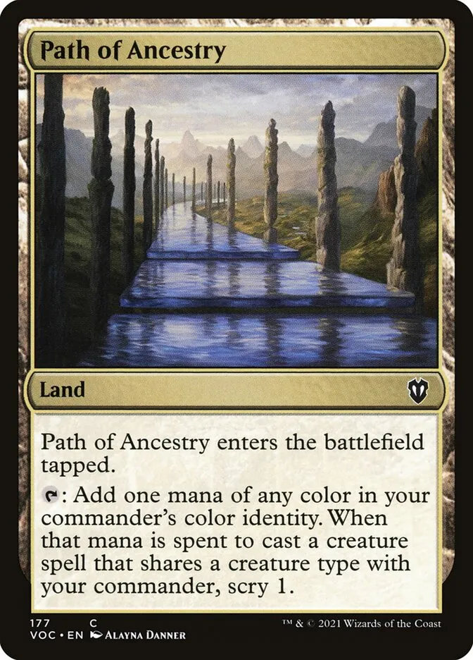 2021 Crimson Vow Commander Path of Ancestry common #177 common card image