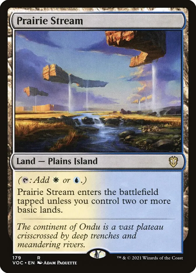 2021 Crimson Vow Commander Prairie Stream #179 rare card image