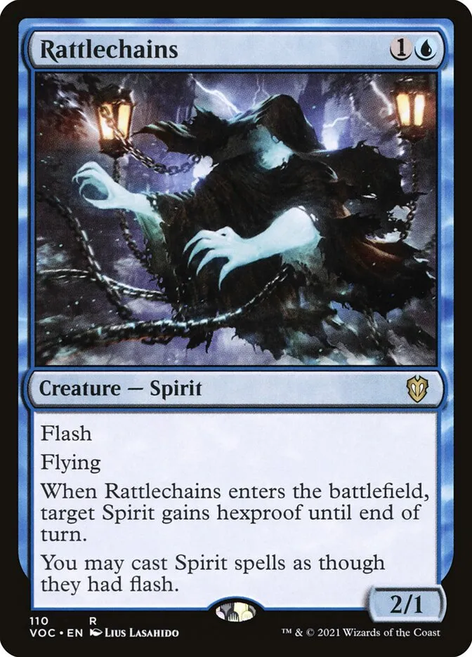 2021 Crimson Vow Commander Rattlechains #110 rare card image
