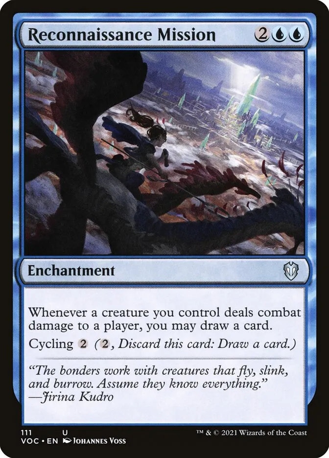 2021 Crimson Vow Commander Reconnaissance Mission #111 uncommon card image