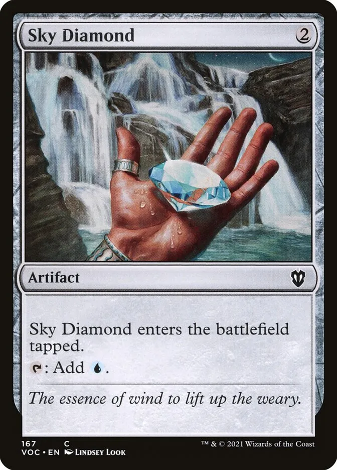 2021 Crimson Vow Commander Sky Diamond common #167 common card image