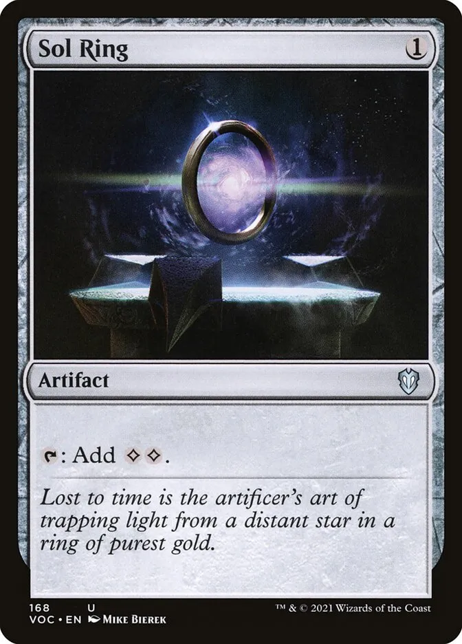 2021 Crimson Vow Commander Sol Ring #168 uncommon card image