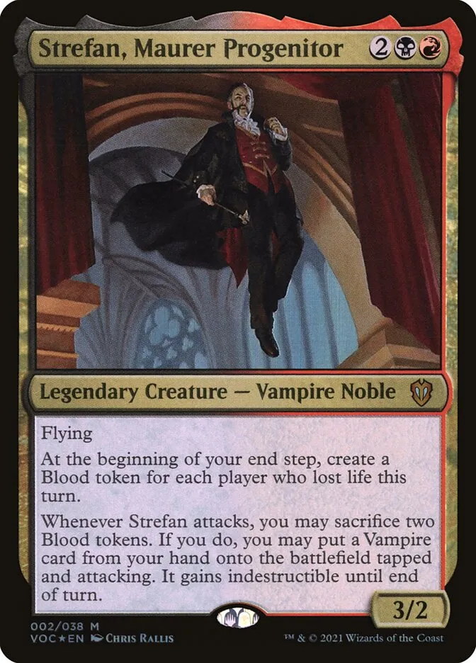 2021 Crimson Vow Commander Strefan, Maurer Progenitor mythic #2 mythic card image