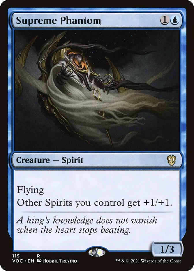 2021 Crimson Vow Commander Supreme Phantom #115 rare card image