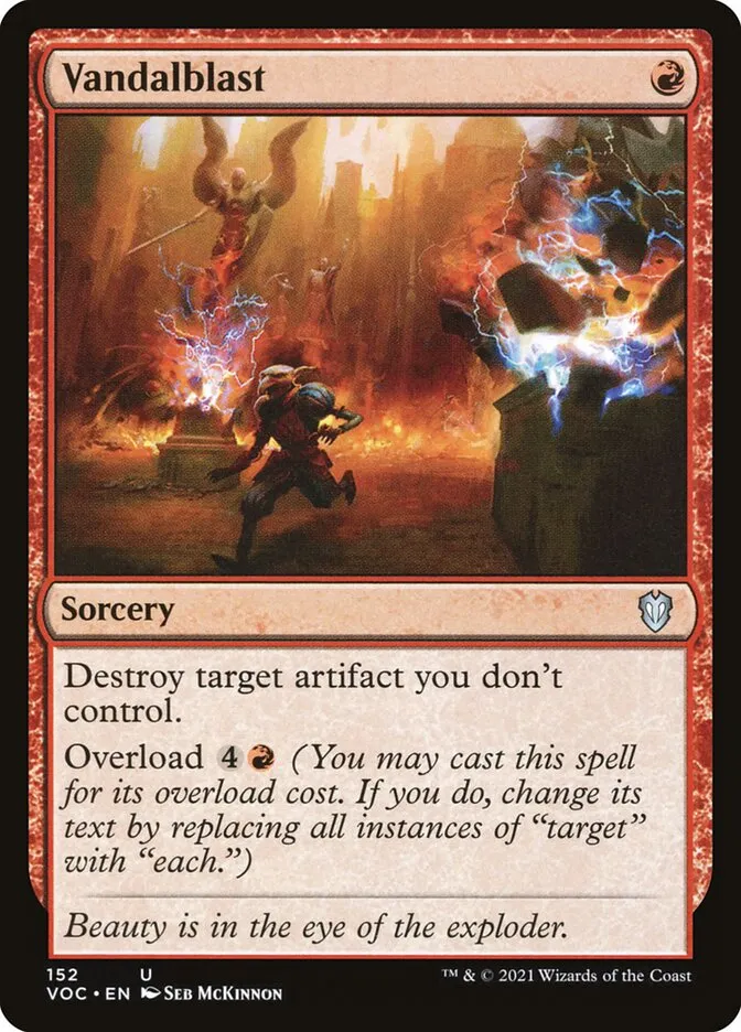 2021 Crimson Vow Commander Vandalblast #152 uncommon card image