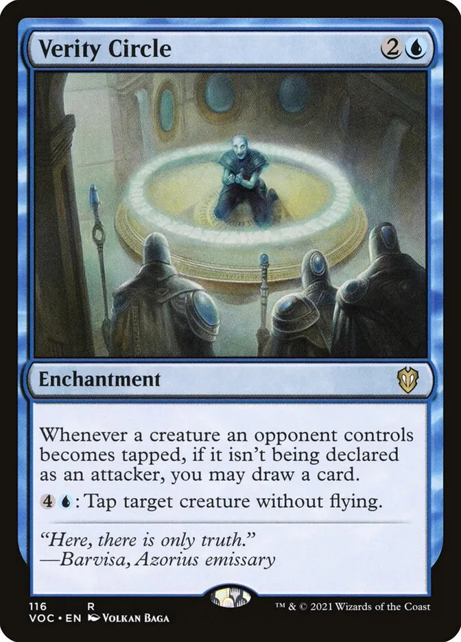 2021 Crimson Vow Commander Verity Circle #116 rare card image