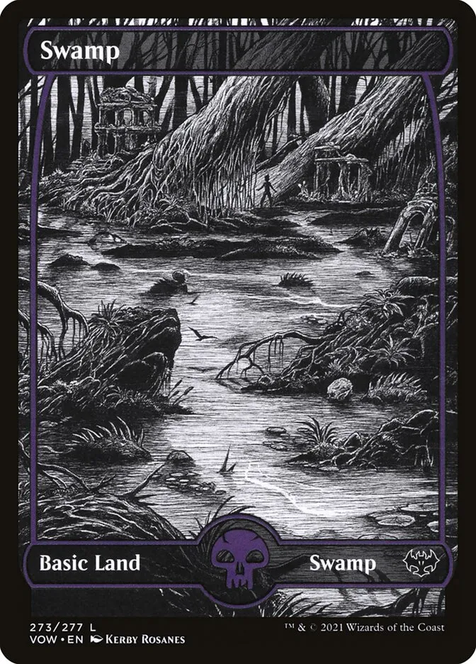2021 Innistrad: Crimson Vow Swamp [273 Foil] common #273 common card image