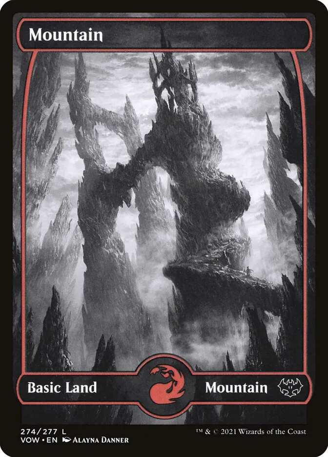 2021 Innistrad: Crimson Vow Mountain [274 Foil] common #274 common card image