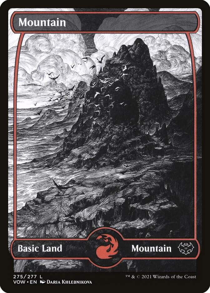 2021 Innistrad: Crimson Vow Mountain [275 Foil] common #275 common card image