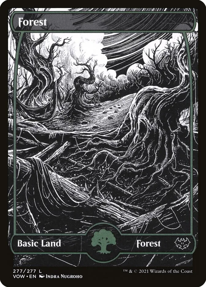 2021 Innistrad: Crimson Vow Forest [277 Foil] common #277 common card image