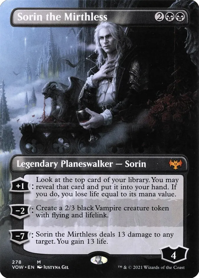 2021 Innistrad: Crimson Vow Sorin the Mirthless #278 mythic card image