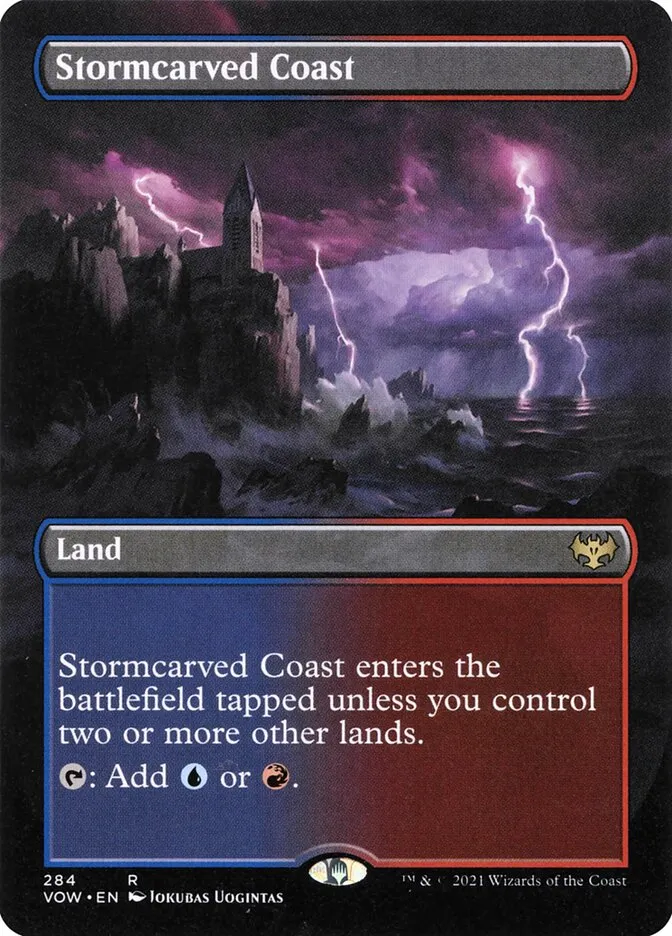 2021 Innistrad: Crimson Vow Stormcarved Coast #284 rare card image