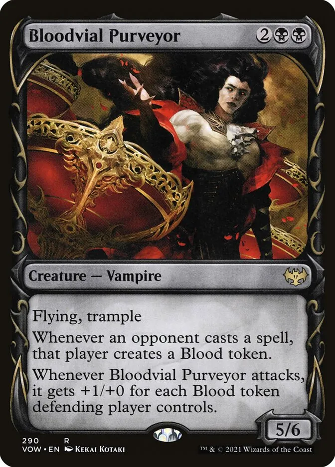 2021 Innistrad: Crimson Vow Bloodvial Purveyor #290 rare card image